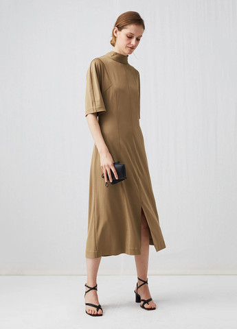 Темно-бежева кежуал сукня а-силует Arket однотонна