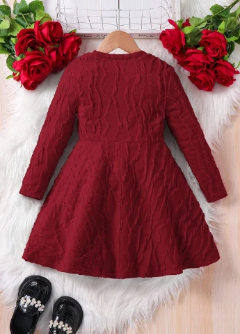 Бордовое платье SHEIN (338187093)
