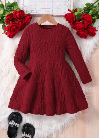 Бордовое платье SHEIN (338187093)