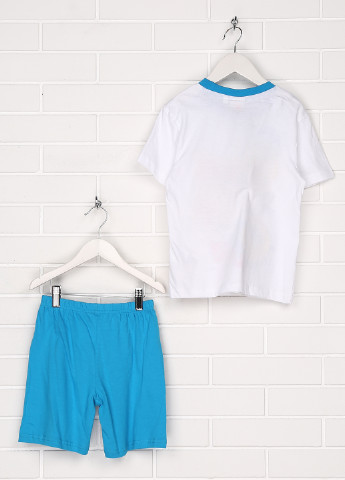 Голубой летний комплект (футболка, шорты) Smiley