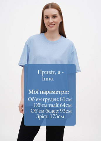 Блакитна літня футболка Shik