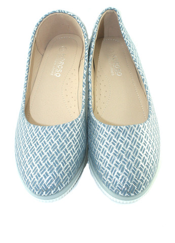 Жіночі балетки | бірюзові геометричні без декору штучна шкіра (294536109)