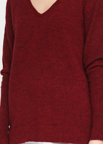 Бордовый демисезонный пуловер пуловер MBYM