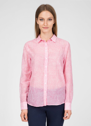 Розовая кэжуал рубашка в горошек Gant