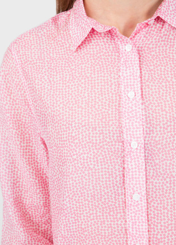 Розовая кэжуал рубашка в горошек Gant