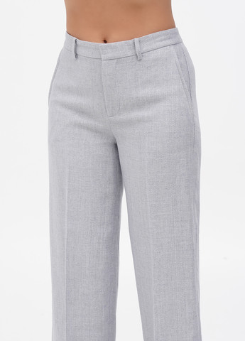 Светло-серые кэжуал демисезонные укороченные, прямые брюки Ralph Lauren