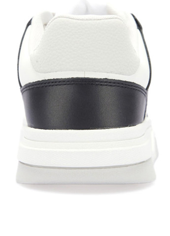 Черно-белые демисезонные кроссовки Tommy Hilfiger THE BROOKLYN LEATHER