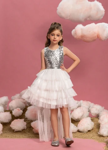 Серебряное платье SHEIN (340672860)