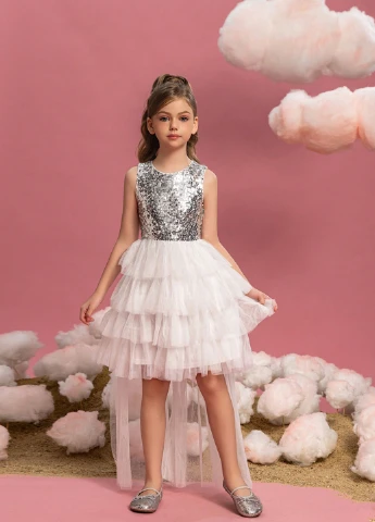 Серебряное платье SHEIN (340672860)