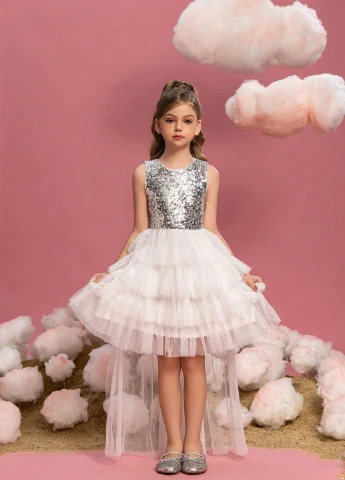 Серебряное платье SHEIN (340672860)