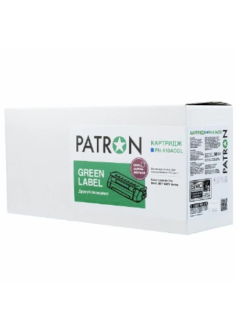 Картридж (PN-410ACGL) Patron HP CLJ CF411A, для Pro M452/M477 Cyan, GREEN Label (247616625)