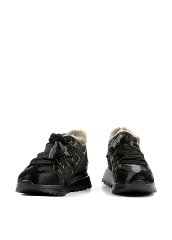 Черные зимние кроссовки Le'BERDES