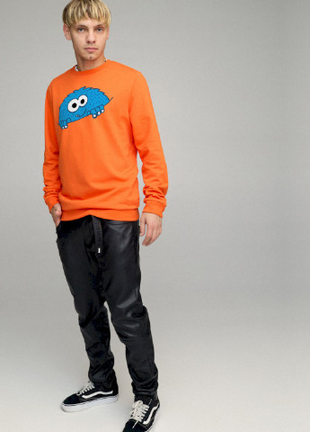 Оранжевый свитшот мужской basic /no flis/ YAPPI (252259284)