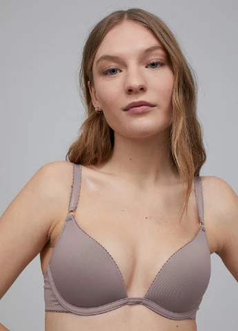 Бежевий бюстгальтер,какао, H&M