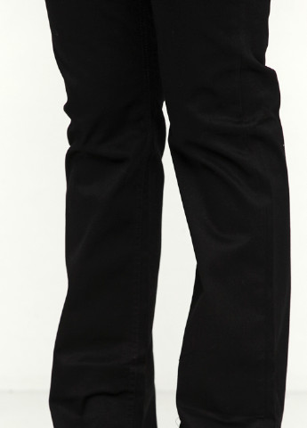 Черные кэжуал демисезонные прямые брюки Ellos