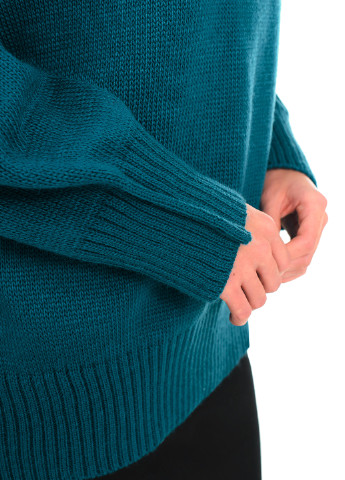 Морської хвилі вільний жіночий светр SVTR