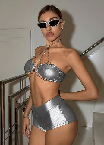 Костюм (топ, шорты) SHEIN (337833924)