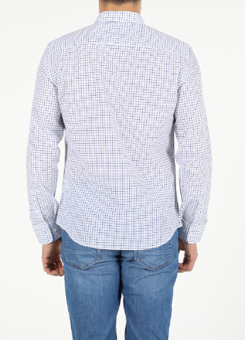 Белая кэжуал рубашка в клетку Colin's