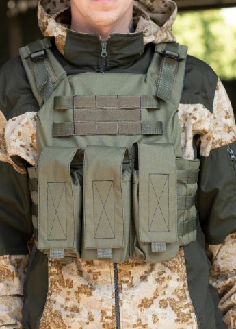 Плитоноска з підсумками, тактичний жилет, розвантаження Хакі Maybel (253636813)