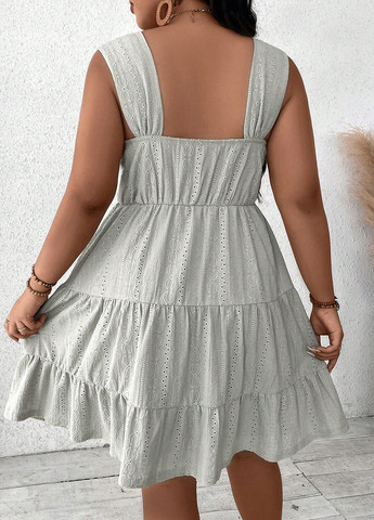 Сіра кежуал сукня а-силует SHEIN однотонна