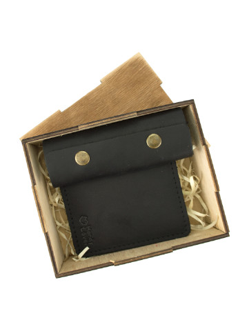 Мужской подарочный набор в коробке №43 черный (ключница, обложка на ID паспорт) HandyCover (206210422)