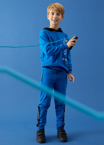 Синие спортивные демисезонные брюки джоггеры DeFacto