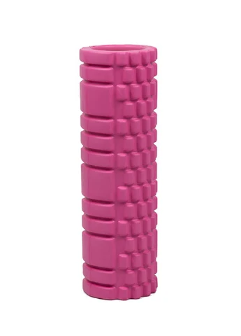 Масажний ролик Grid Roller v2.1 45 см рожевий (ролер, валик, циліндр) EasyFit (237657424)