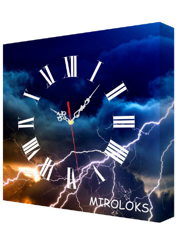 Настінний годинник Блискавка 35х35 см M00007 MIROLOKS (202301209)