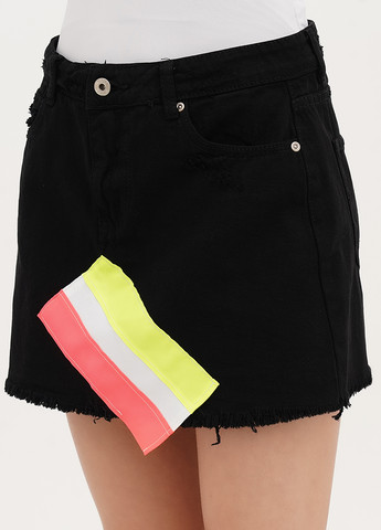 Черная джинсовая, кэжуал однотонная юбка Joie Clair