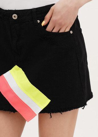 Черная джинсовая, кэжуал однотонная юбка Joie Clair