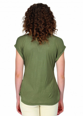 Оливковая (хаки) женская футболка-поло Regatta меланжевая