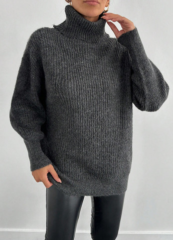 Темно-серый демисезонный свитер SHEIN