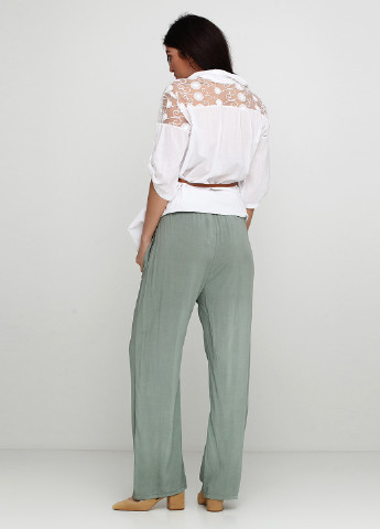 Бледно-зеленые кэжуал летние брюки Italy Moda