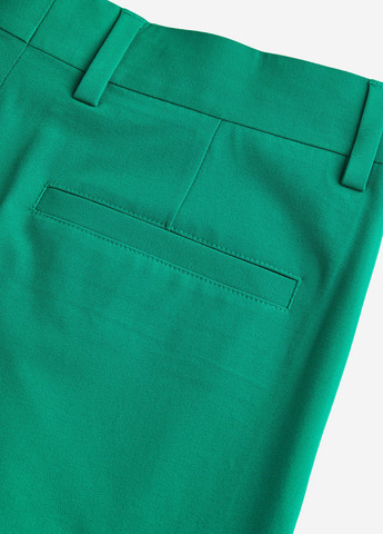 Зеленые кэжуал демисезонные классические брюки H&M