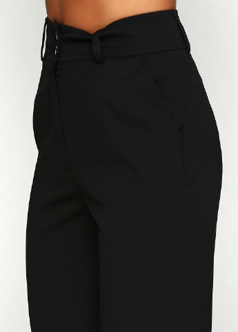 Черные кэжуал демисезонные зауженные брюки SP8