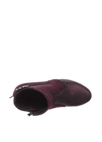 Осенние ботинки 18890-2 баклажанный Fabiani из натуральной замши