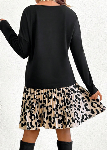 Комбинированный демисезонный комплект для беременных (лонгслив, юбка) SHEIN