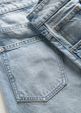 Голубые демисезонные прямые джинсы Reserved