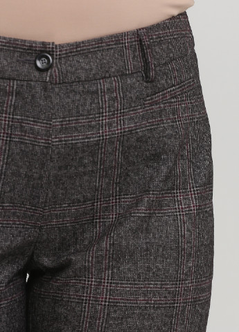 Темно-серые классические демисезонные прямые брюки Saint Hilaire