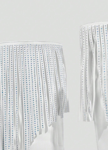 Осенние сапоги SHEIN со стразами, с бахромой