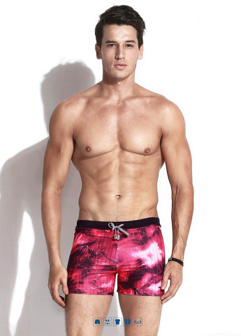 Мужские красные пляжные красные плавки Gailang