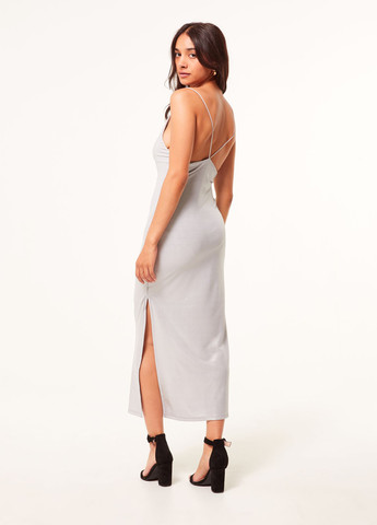 Світло-сіра вечірня, кежуал сукня Jennyfer однотонна