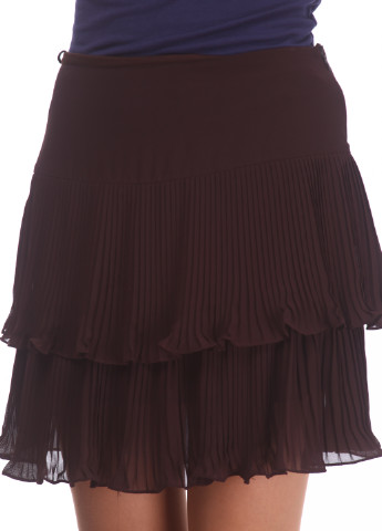 Темно-коричневая кэжуал юбка Paula Richi плиссе