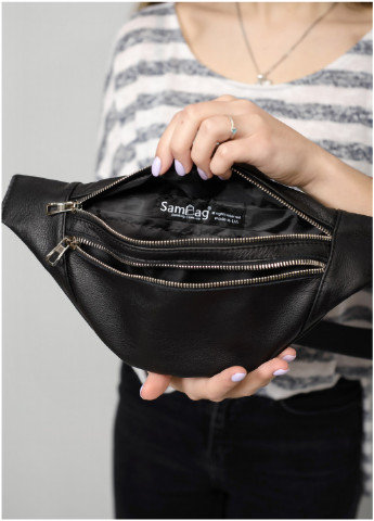 Жіноча шкіряна сумка на пояс 33х14х5 см Sambag (253490426)