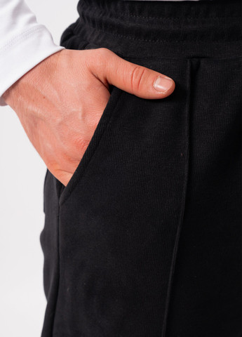 Черные спортивные, кэжуал демисезонные прямые брюки Trend Collection