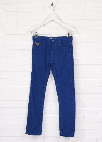 Синие кэжуал демисезонные брюки зауженные IntelliGent store