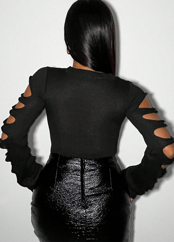 Черный демисезонный джемпер джемпер SHEIN