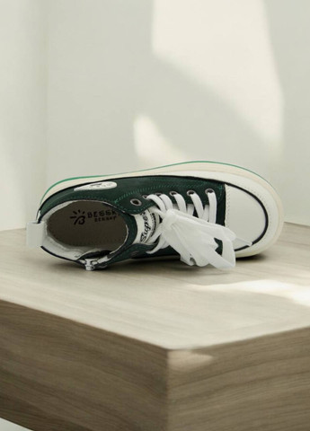 Темно-зеленые кэжуал осенние ботинки Bessky