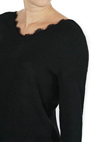 Чорний демісезонний пуловер пуловер Only