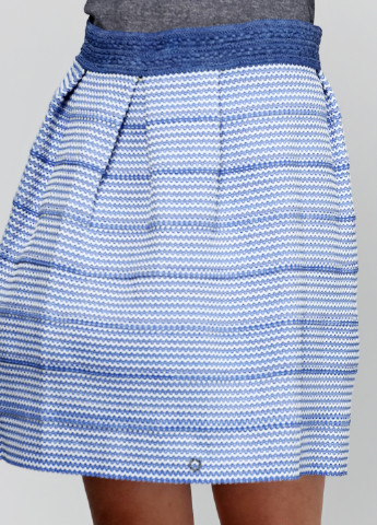 Голубая кэжуал в полоску юбка Numph мини